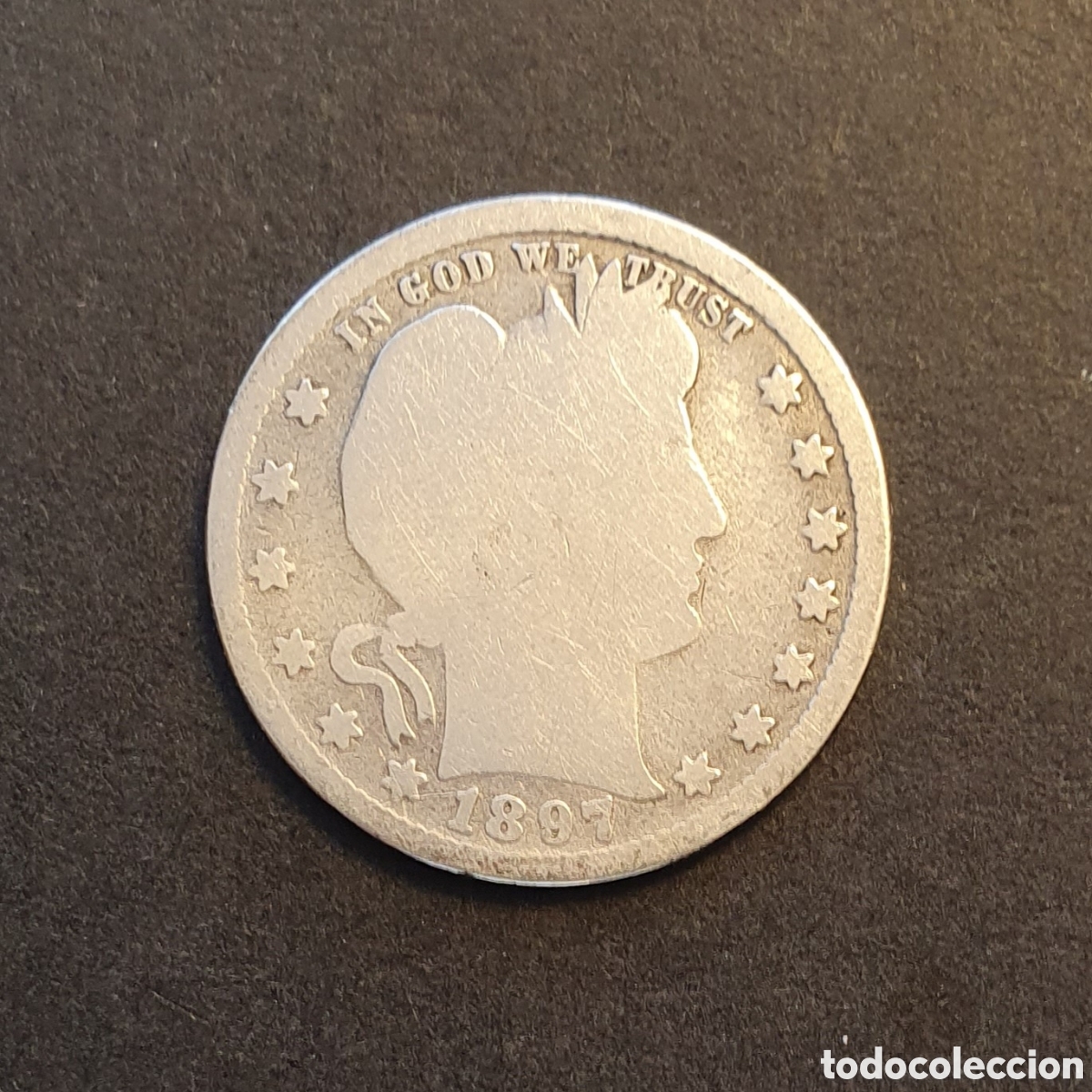 Monedas antiguas de Am&eacute;rica: EEUU 1/4 D&Oacute;LAR PLATA 1897 FILADELFIA