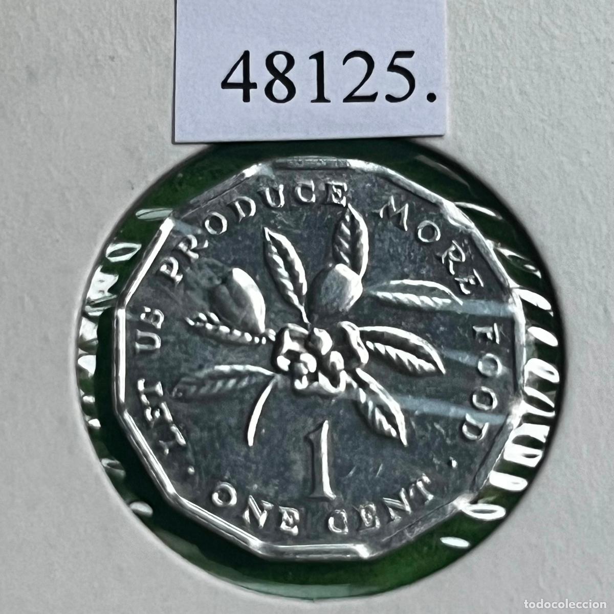 Monedas antiguas de Am&eacute;rica: Jamaica 1 c&eacute;ntimo 1990