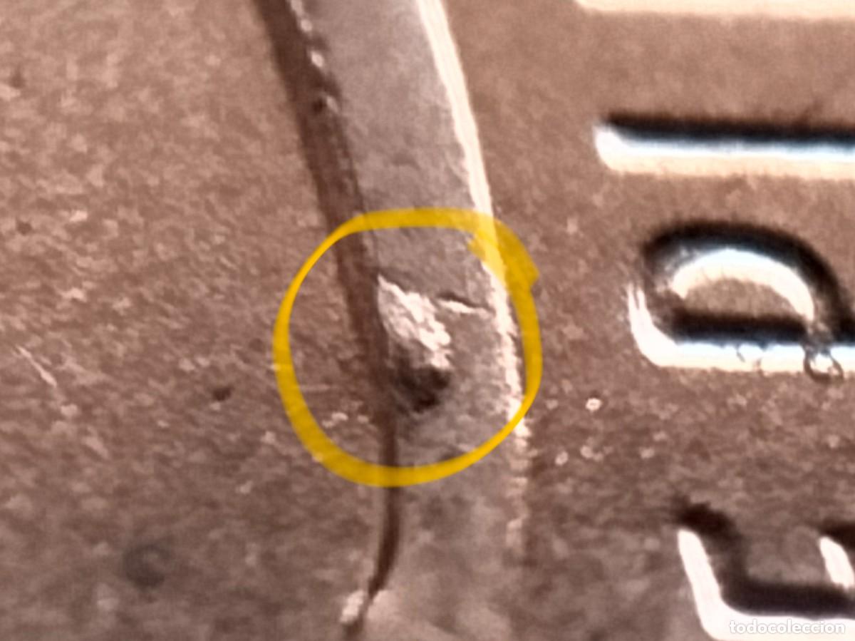 Monete antiche di America: (E.UNIDOS-ERROR)(2015) ONE CENT EXCESO DE METAL EN ESCUDO