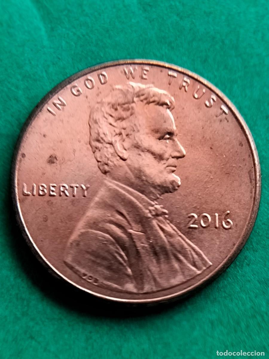 Monedas antiguas de Am&eacute;rica: (E.UNIDOS-ERROR)(2016) ONE CENT EXCESO DE METAL EN ESCUDO - Foto 5