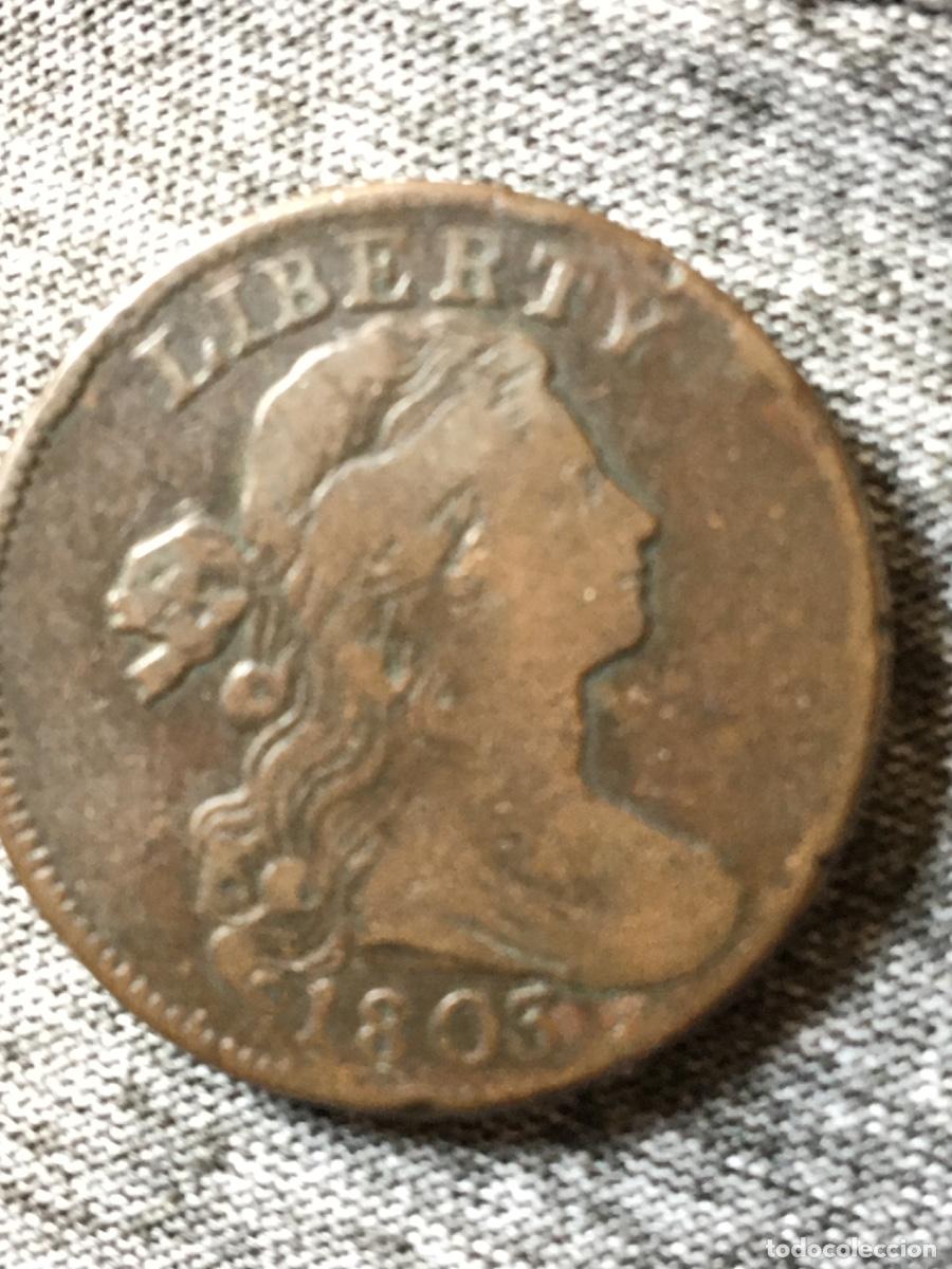 Alte M&uuml;nzen aus Amerika: One cent 1803 escaso USA