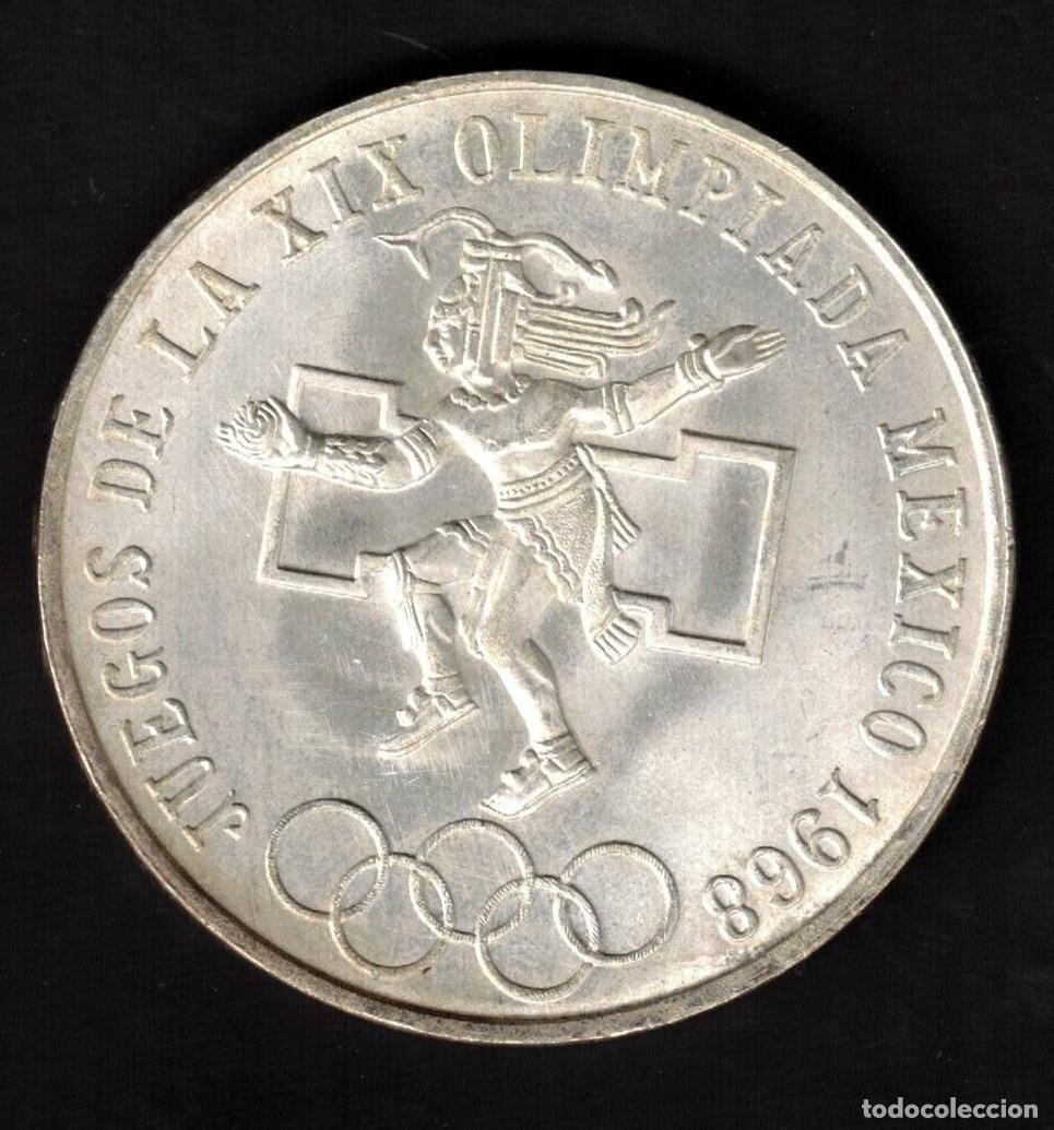 Monedas antiguas de Am&eacute;rica: MONEDA MEXICO 25 PESOS 1968 OLIMPIADA - PLATA