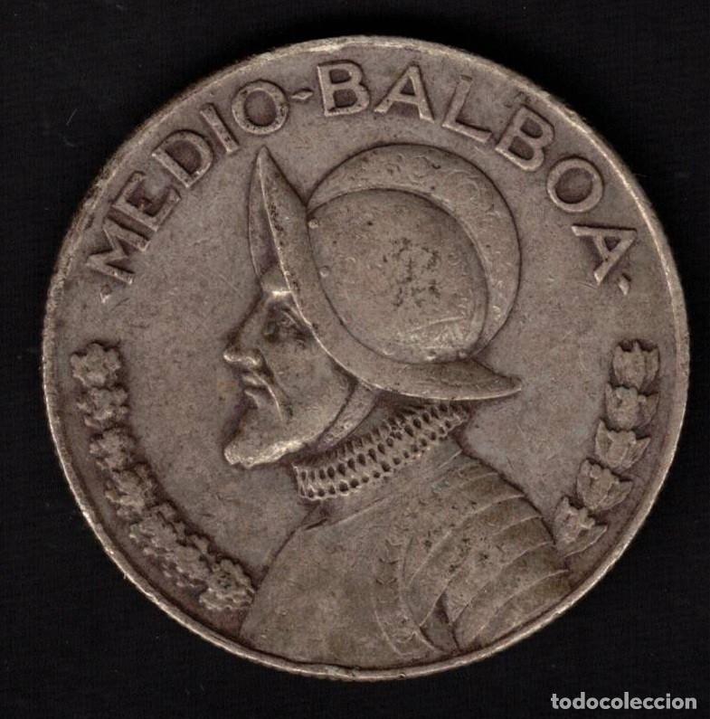 Monedas antiguas de Am&eacute;rica: MONEDA PANAMA 1/2 BALBOA 1947 - PLATA
