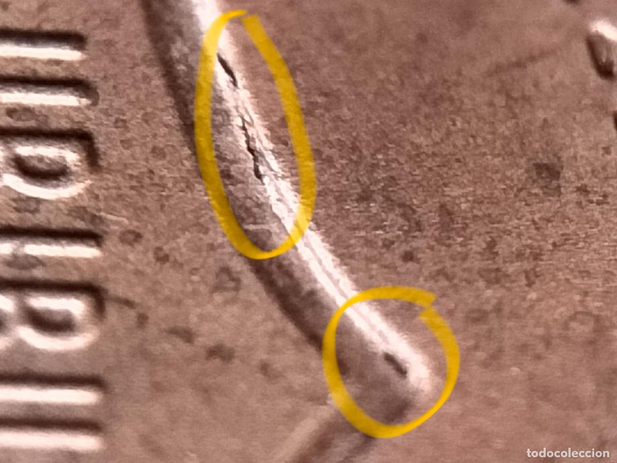 Monedas antiguas de Am&eacute;rica: (E.UNIDOS-ERROR)(2019) ONE CENT EXCESO DE METAL EN ESCUDO