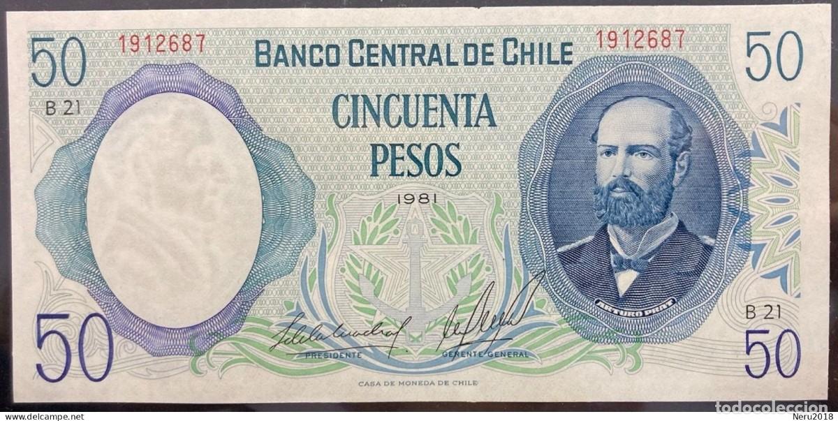 Monedas antiguas de Am&eacute;rica: CHILE 1981 Pick 151 50 Pesos UNC