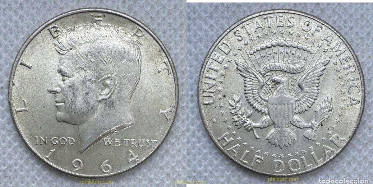 Monedas antiguas de Am&eacute;rica: 5453 ESTADOS UNIDOS 1964 ESTADOS UNIDOS HALF DOLLAR 1964 KENNEDY
