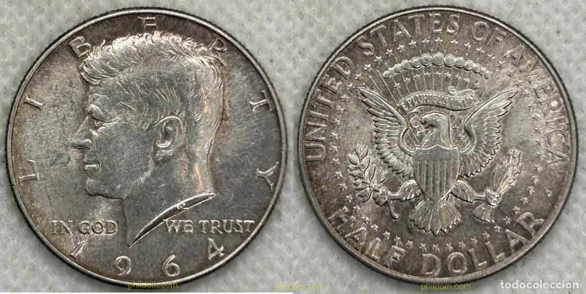Monedas antiguas de Am&eacute;rica: 4796 ESTADOS UNIDOS 1964 ESTADOS UNIDOS HALF DOLLAR 1964 KENNEDY