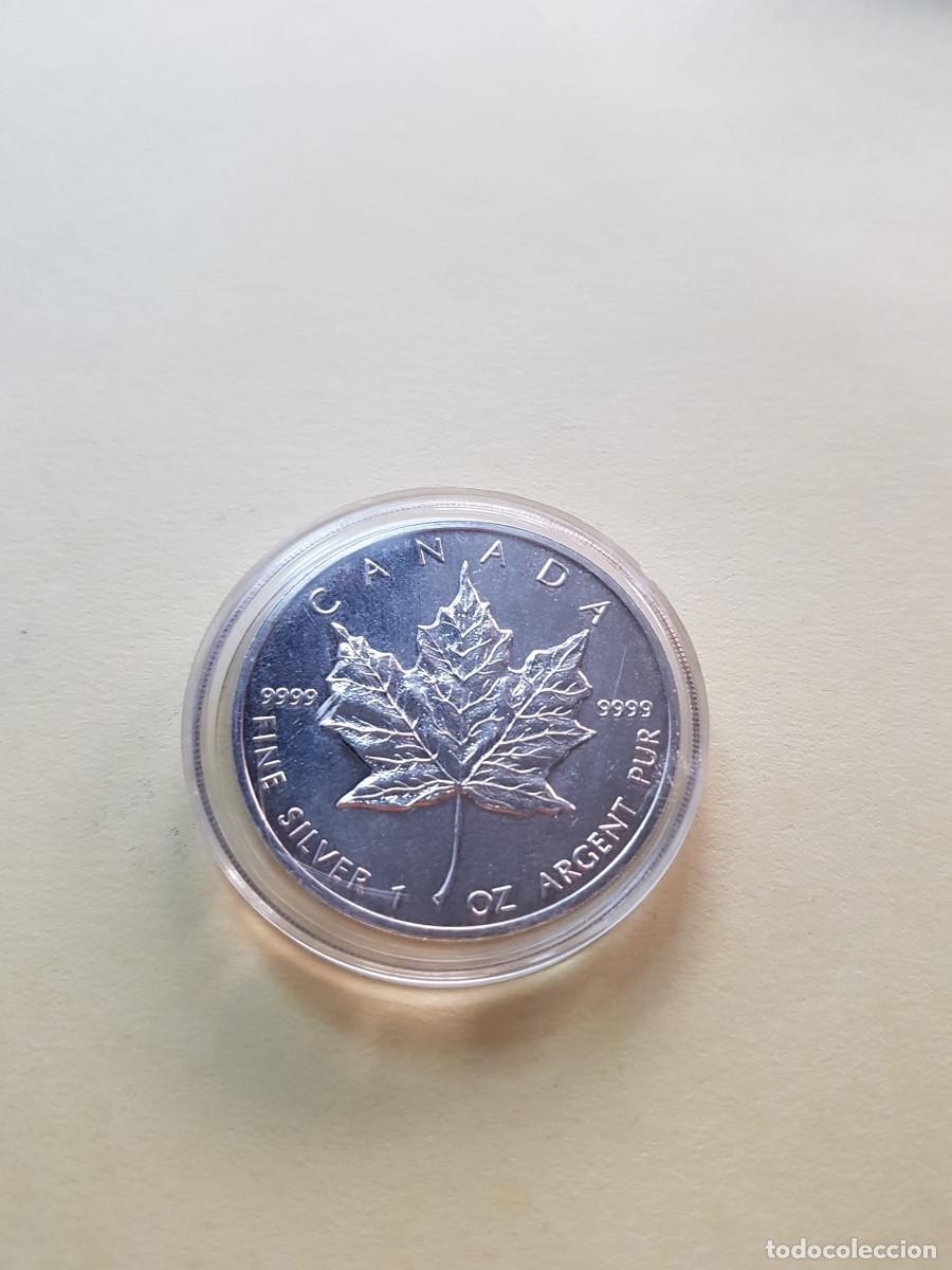 Monedas antiguas de Am&eacute;rica: CANADA- 5 DOLARES-1993-1 ONZA PLATA 0,999