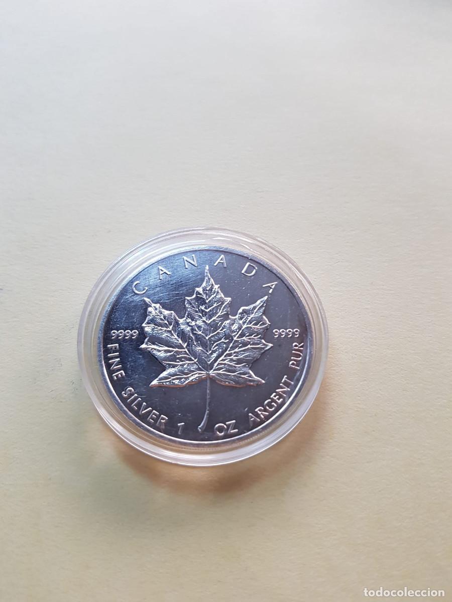Monedas antiguas de Am&eacute;rica: CANADA- 5 DOLARES- 1999- 1 ONZA PLATA 0,999