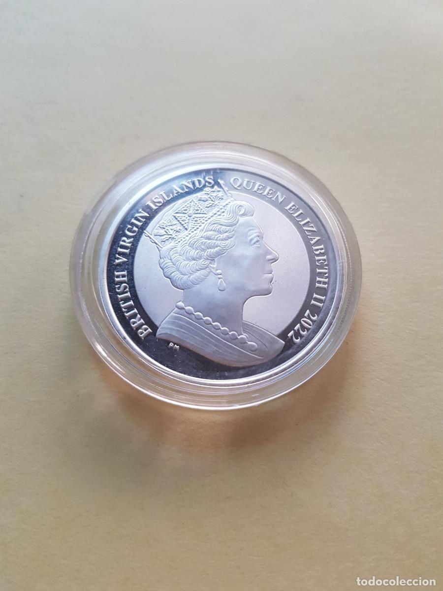 Monedas antiguas de Am&eacute;rica: ISLAS VIRGENES- 1 DOLAR- 2022- 1 ONZA PLATA 0,999
