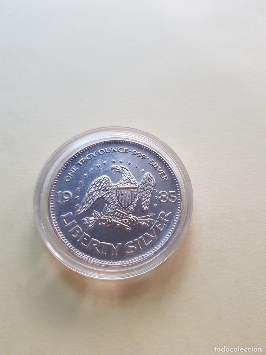 Monedas antiguas de Am&eacute;rica: ESTADOS UNIDOS-1985-LIBERTY- 1 ONZA PLATA 0,999