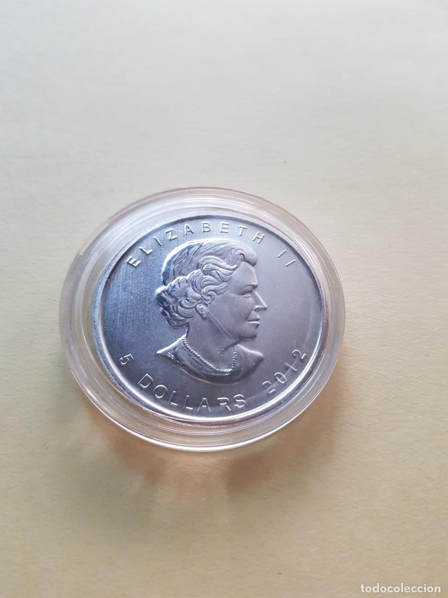 Monedas antiguas de Am&eacute;rica: CANADA- 5 DOLARES-2012- 1 ONZA PLATA 0,999
