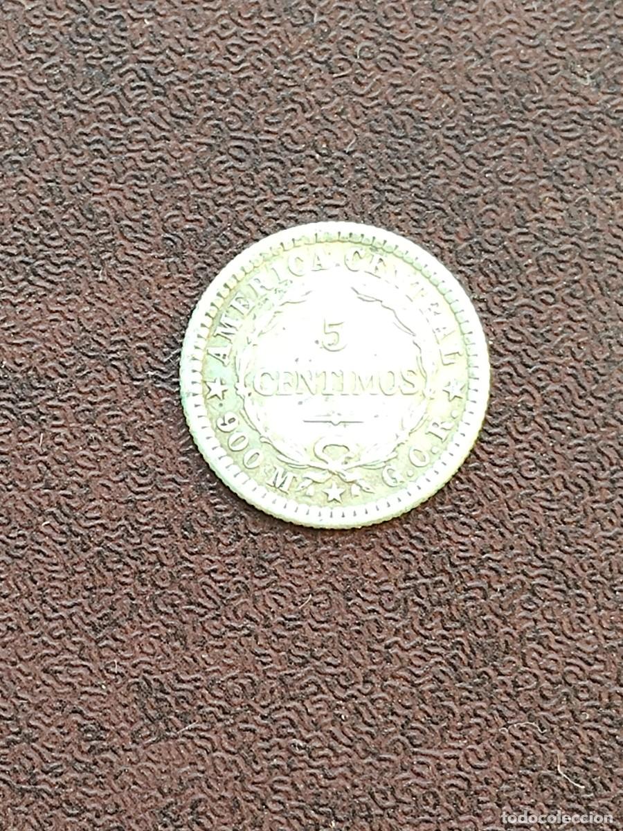Monedas antiguas de Am&eacute;rica: MONEDA DE 5 CENTIMOS DE COSTA RICA DEL A&Ntilde;O 1912 DE PLATA.