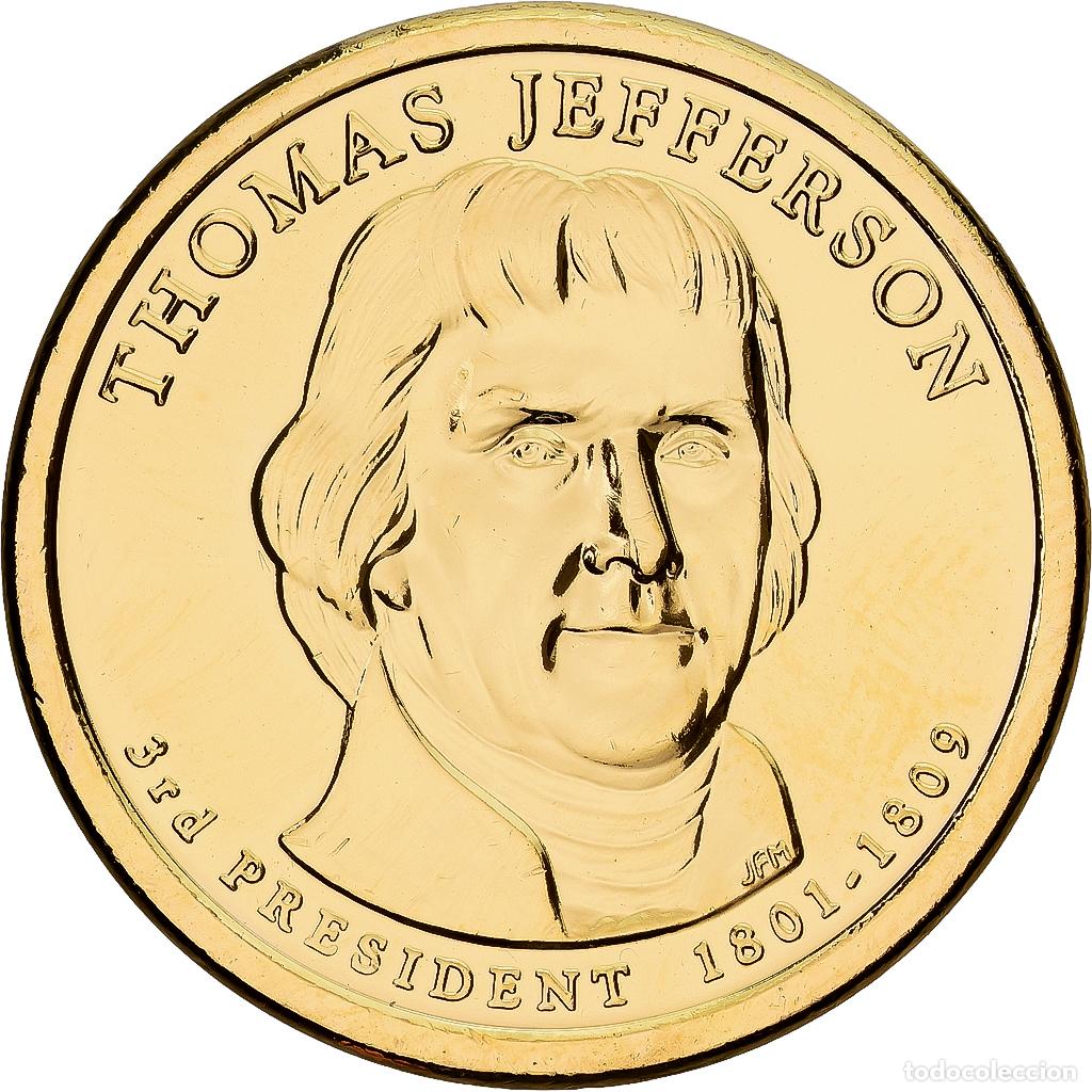 Monedas antiguas de Am&eacute;rica: [#1214205] Estados Unidos, 1 Dollar, Thomas Jefferson, 2015, U.S. Mint, Cobre - lat&oacute;n, FDC