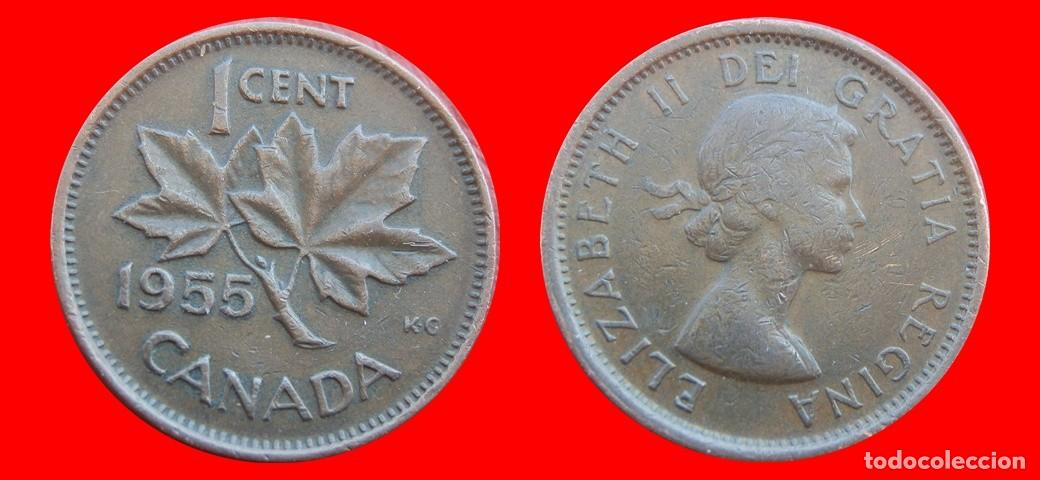 Monedas antiguas de Am&eacute;rica: 1 CENTAVO 1955 CANADA-152288