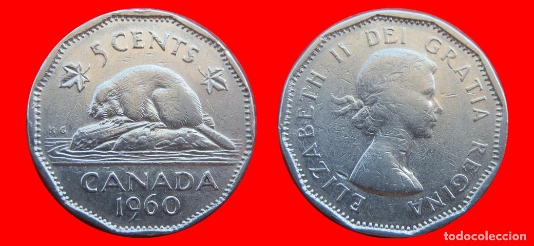 Monedas antiguas de Am&eacute;rica: 5 CENTAVOS 1960 CANADA-152296