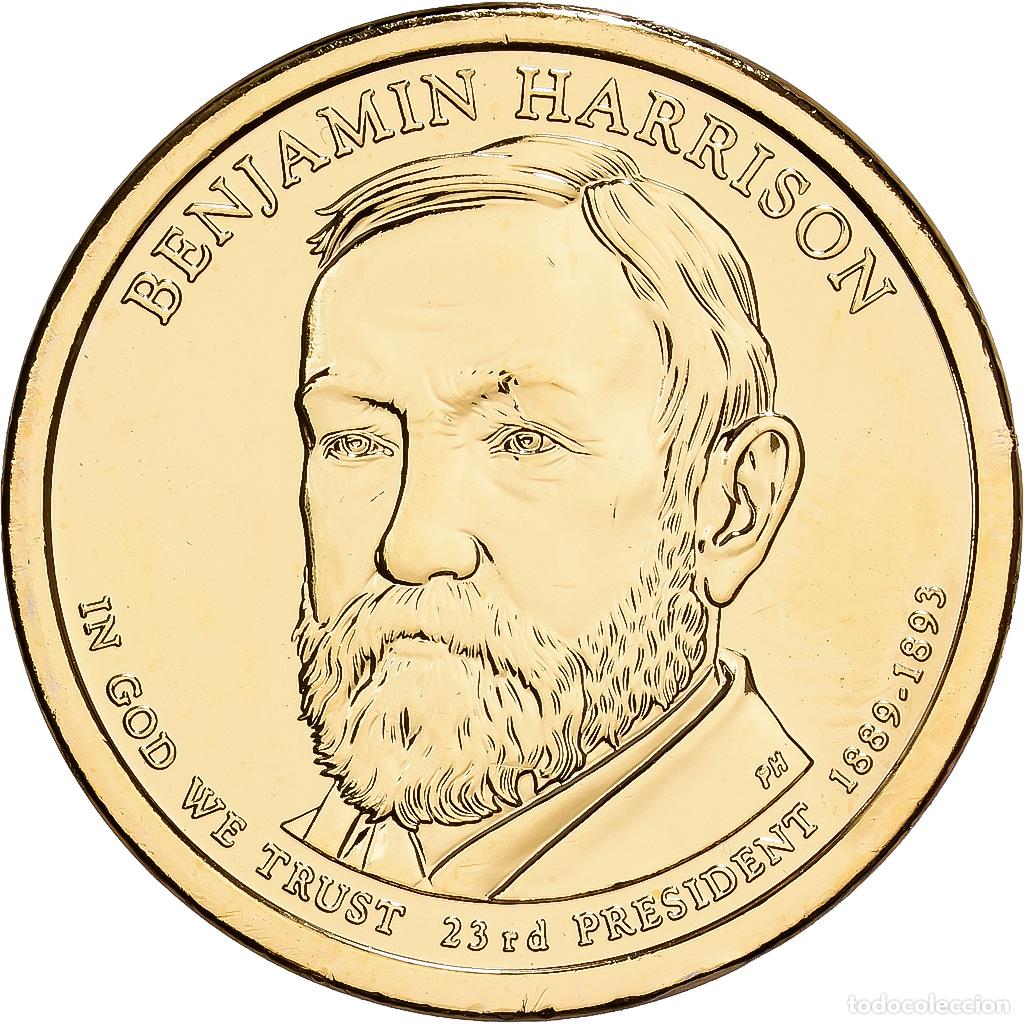 Monedas antiguas de Am&eacute;rica: [#1214219] Estados Unidos, 1 Dollar, Benjamin Harrison, 2015, U.S. Mint, Cobre - lat&oacute;n