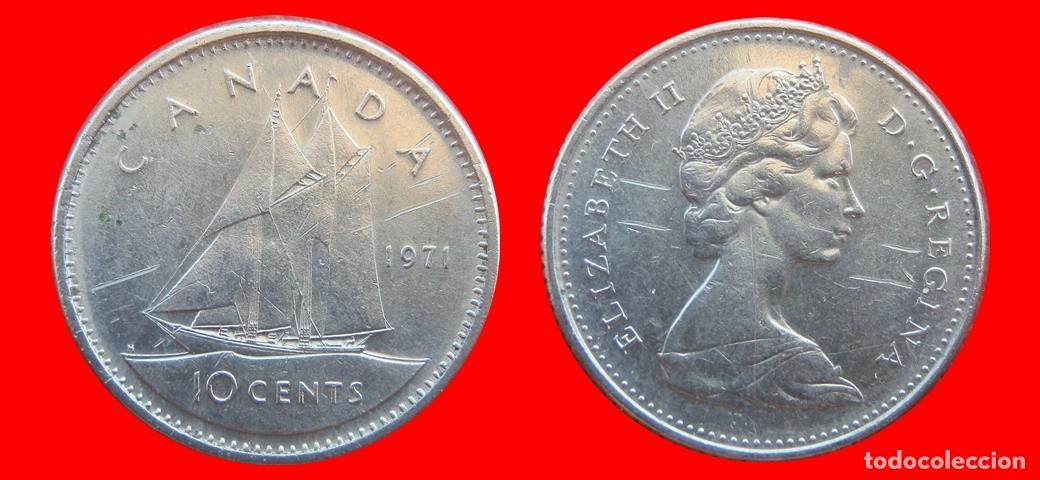 Monedas antiguas de Am&eacute;rica: 10 CENTAVOS 1971 CANADA-152299