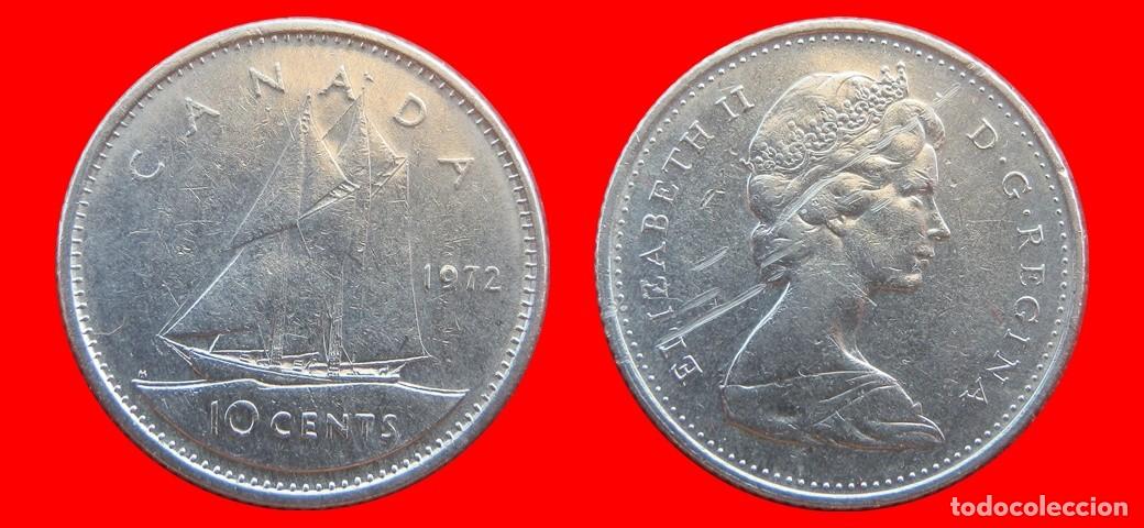 Monedas antiguas de Am&eacute;rica: 10 CENTAVOS 1972 CANADA-152300
