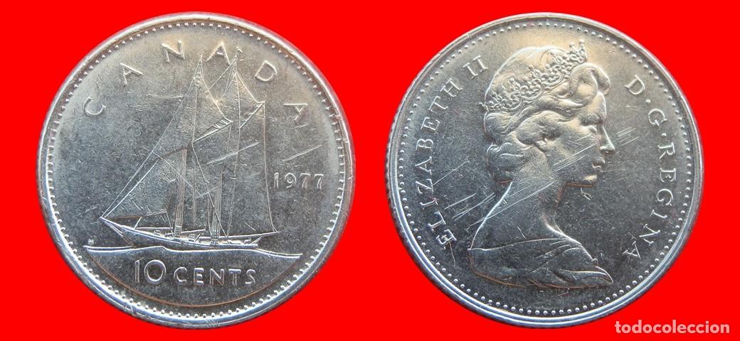 Monedas antiguas de Am&eacute;rica: 10 CENTAVOS 1977 CANADA-152302