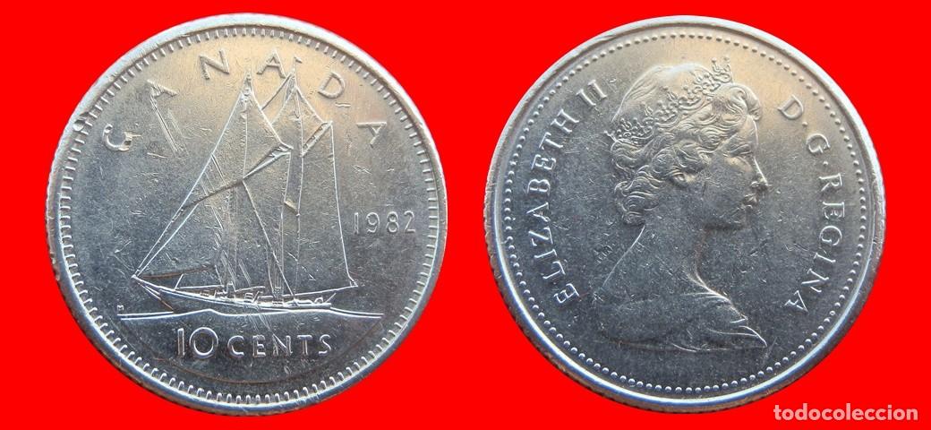 Monedas antiguas de Am&eacute;rica: 10 CENTAVOS 1982 CANADA-152305