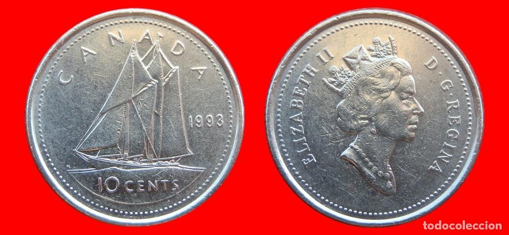 Monedas antiguas de Am&eacute;rica: 10 CENTAVOS 1993 CANADA-152306