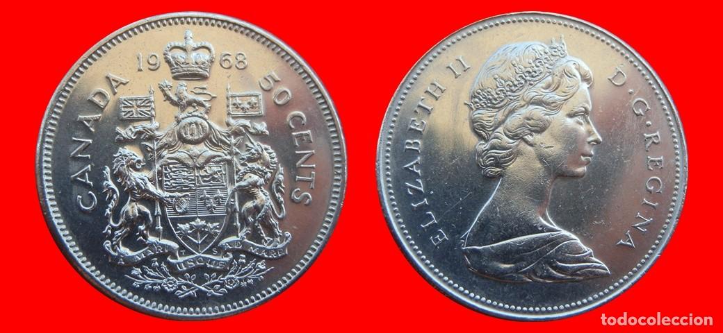 Monedas antiguas de Am&eacute;rica: 50 CENTAVOS 1968 CANADA-152314