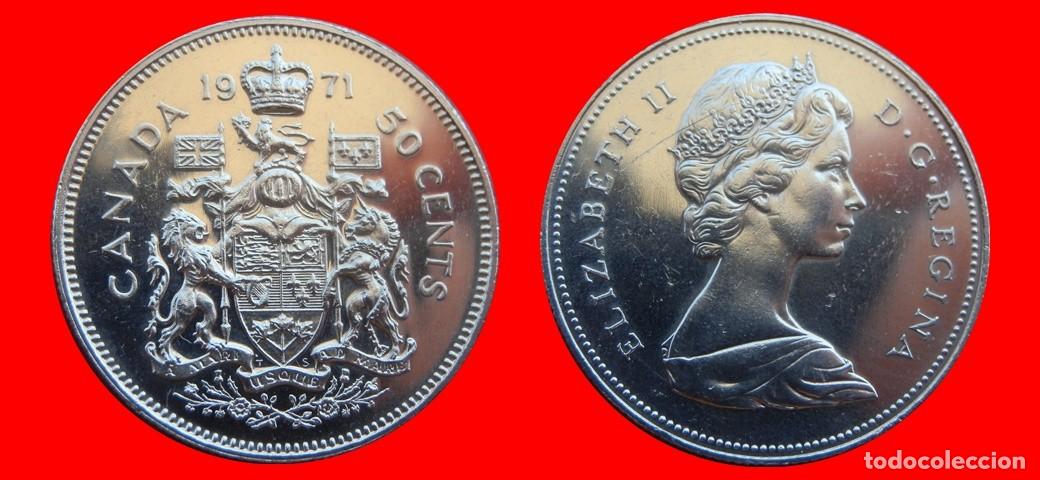 Monedas antiguas de Am&eacute;rica: 50 CENTAVOS 1971 CANADA-152317