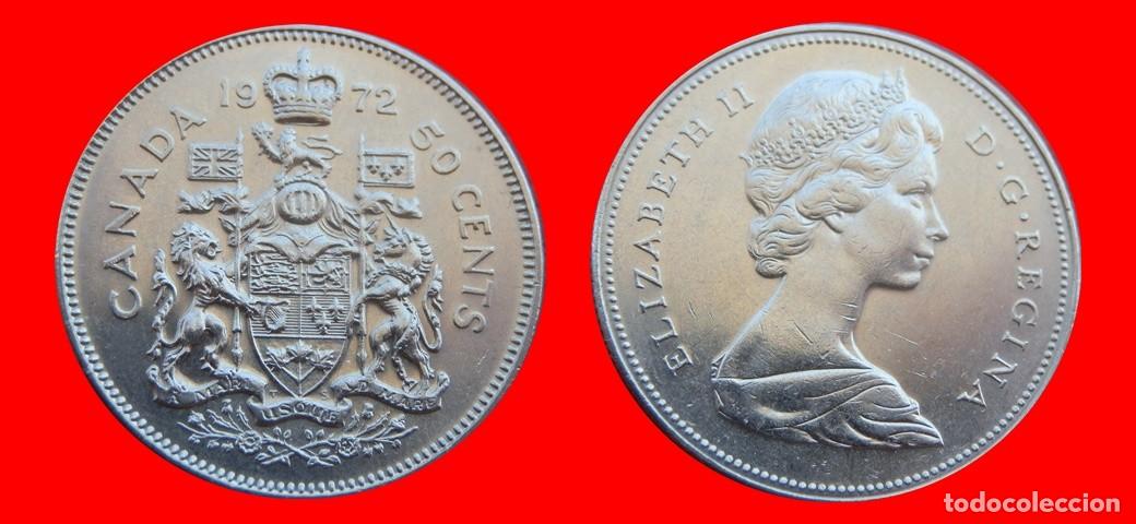 Monedas antiguas de Am&eacute;rica: 50 CENTAVOS 1972 CANADA-152318