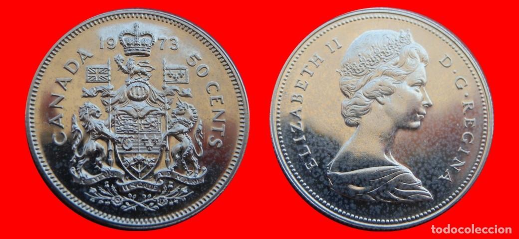 Monedas antiguas de Am&eacute;rica: 50 CENTAVOS 1973 CANADA-152319