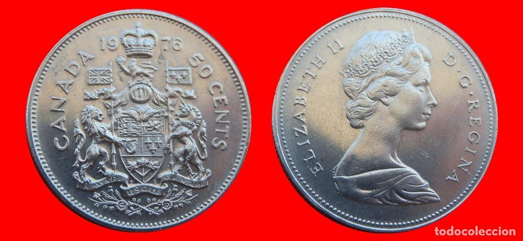 Monedas antiguas de Am&eacute;rica: 50 CENTAVOS 1976 CANADA-152322