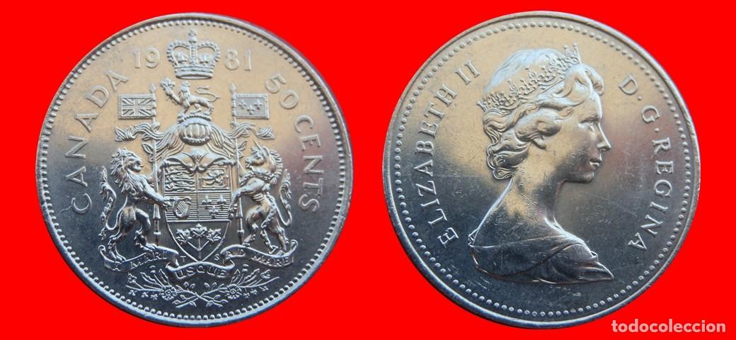 Monedas antiguas de Am&eacute;rica: 50 CENTAVOS 1981 CANADA-152326