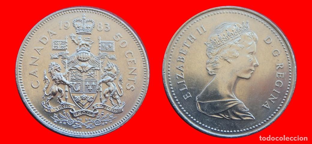 Monedas antiguas de Am&eacute;rica: 50 CENTAVOS 1983 CANADA-152328