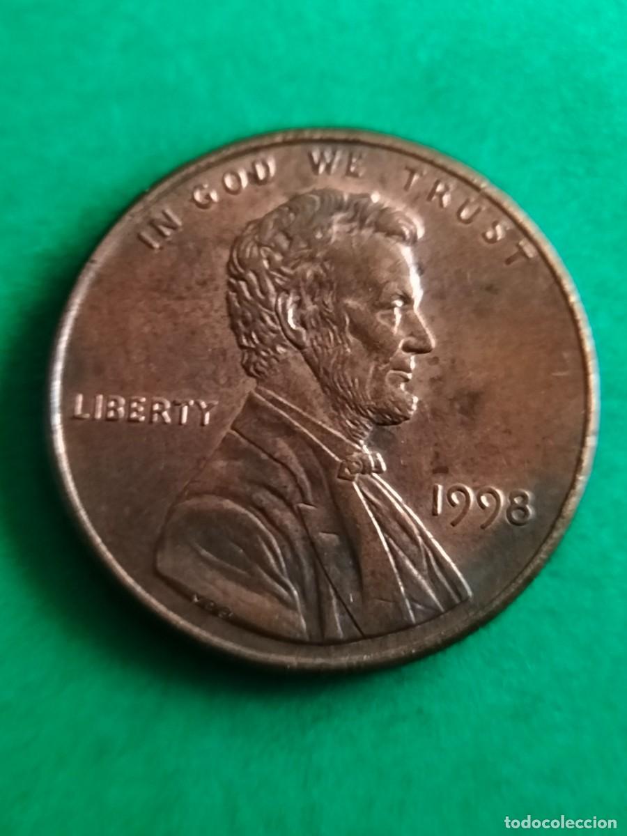 Monedas antiguas de Am&eacute;rica: (E.UNIDOS-ERROR)(1998)( WIDE AM) ONE CENT WIDE AM ERROR - Foto 2