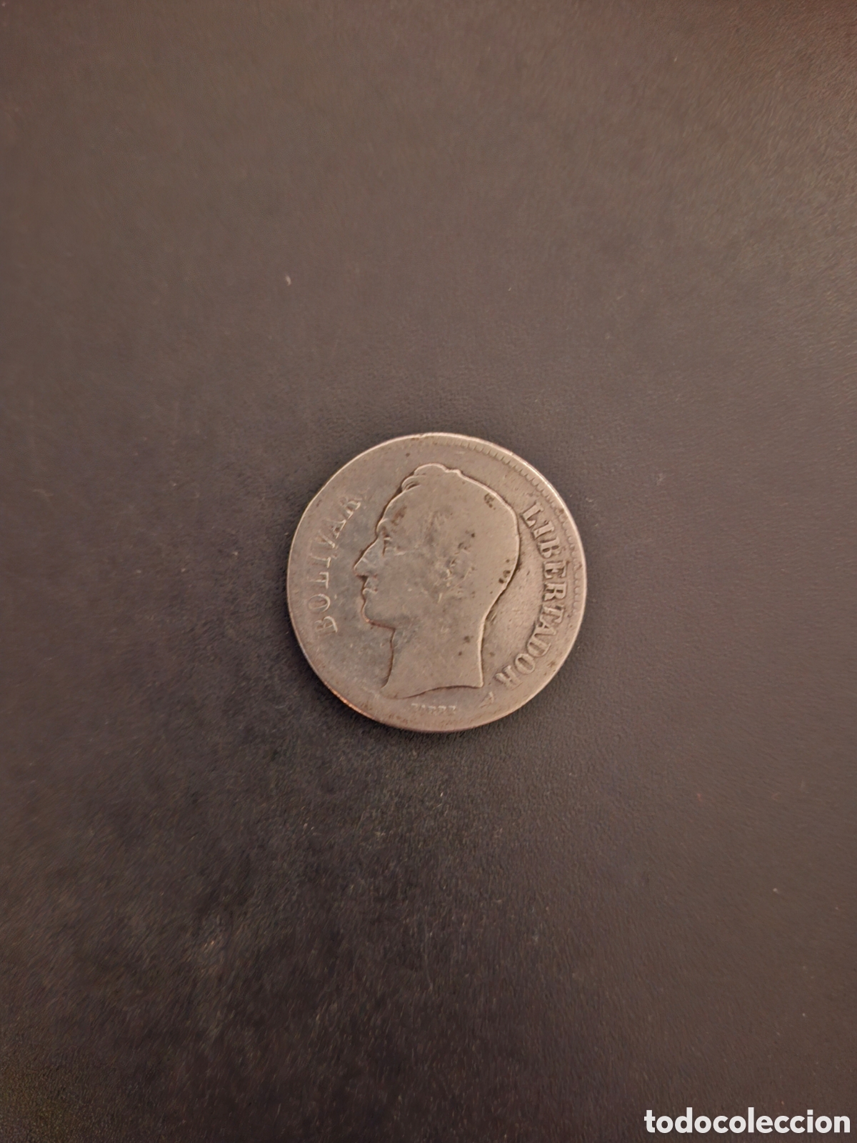 Monedas antiguas de Am&eacute;rica: moneda de plata venezolsns de 50 ctos