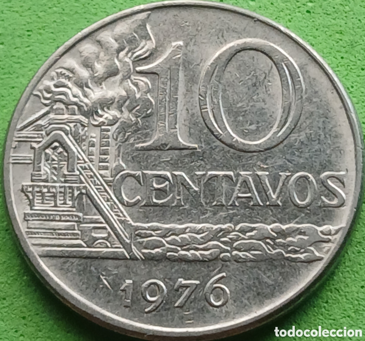 Monedas antiguas de Am&eacute;rica: Brasil 10 centavos 1976 km#578.1a