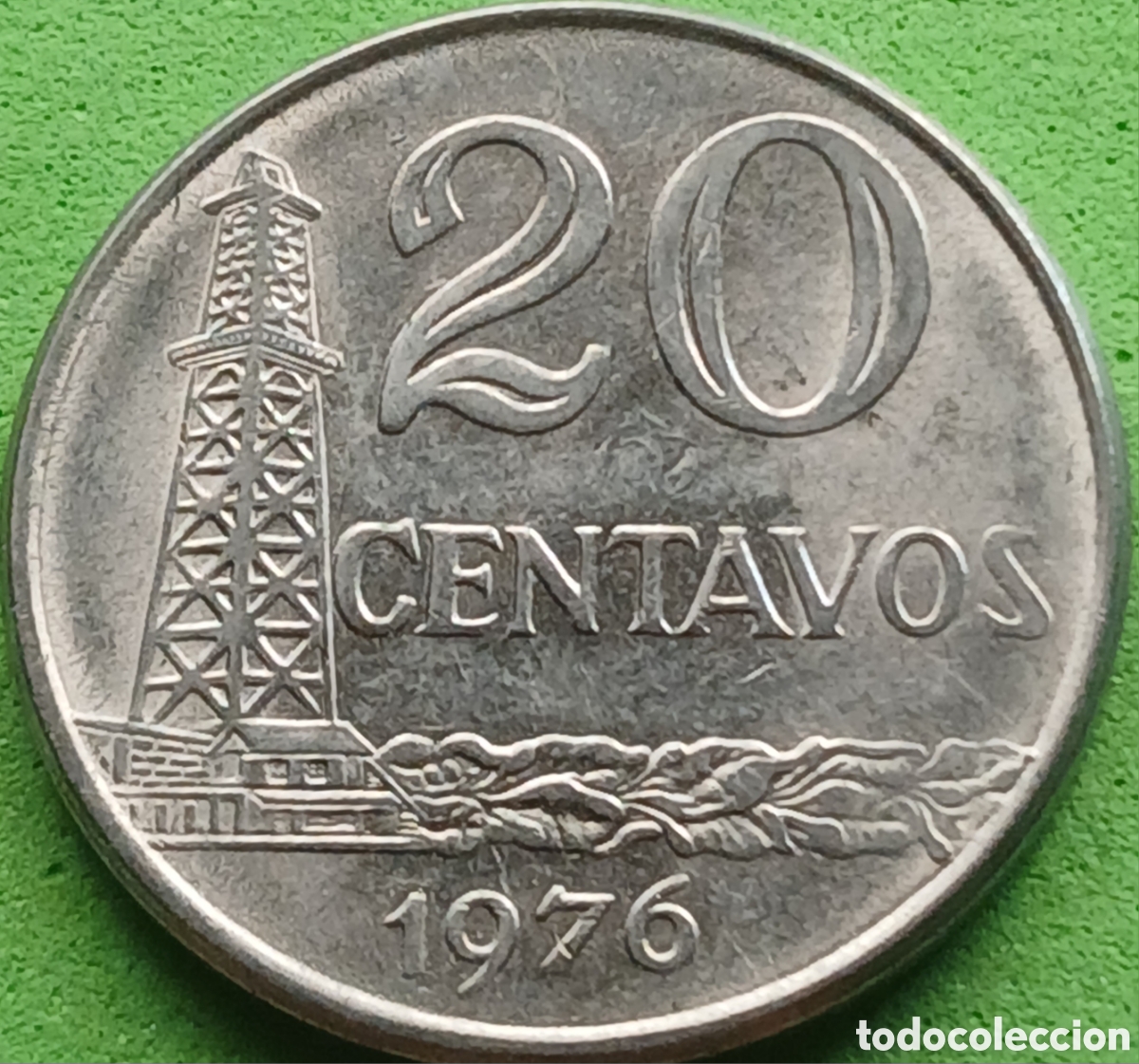 Monedas antiguas de Am&eacute;rica: Brasil 20 centavos 1976 km#579.1a