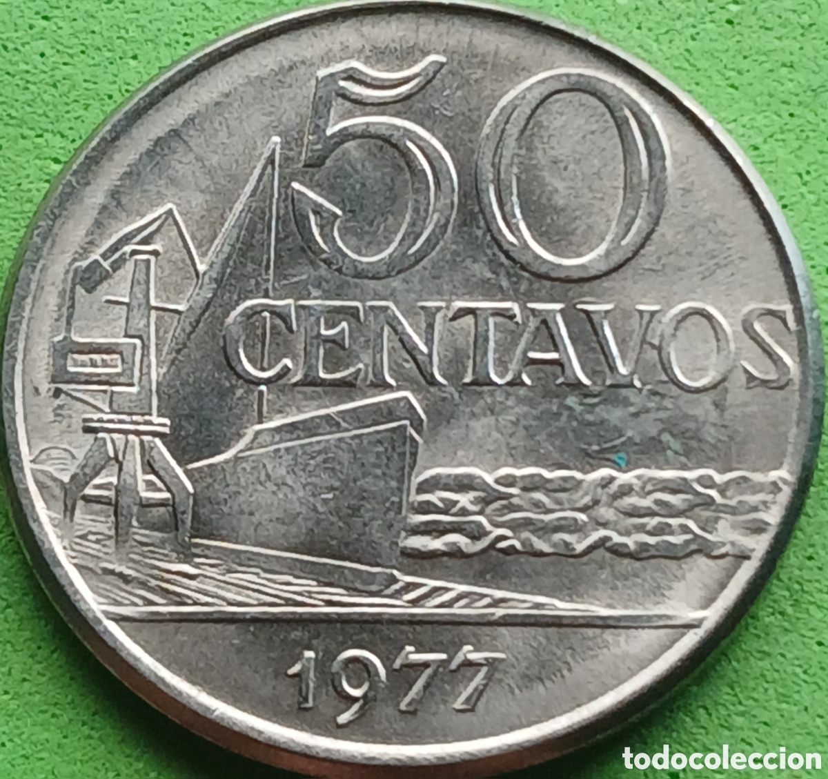 Monedas antiguas de Am&eacute;rica: Brasil 50 centavos 1977 km#580b