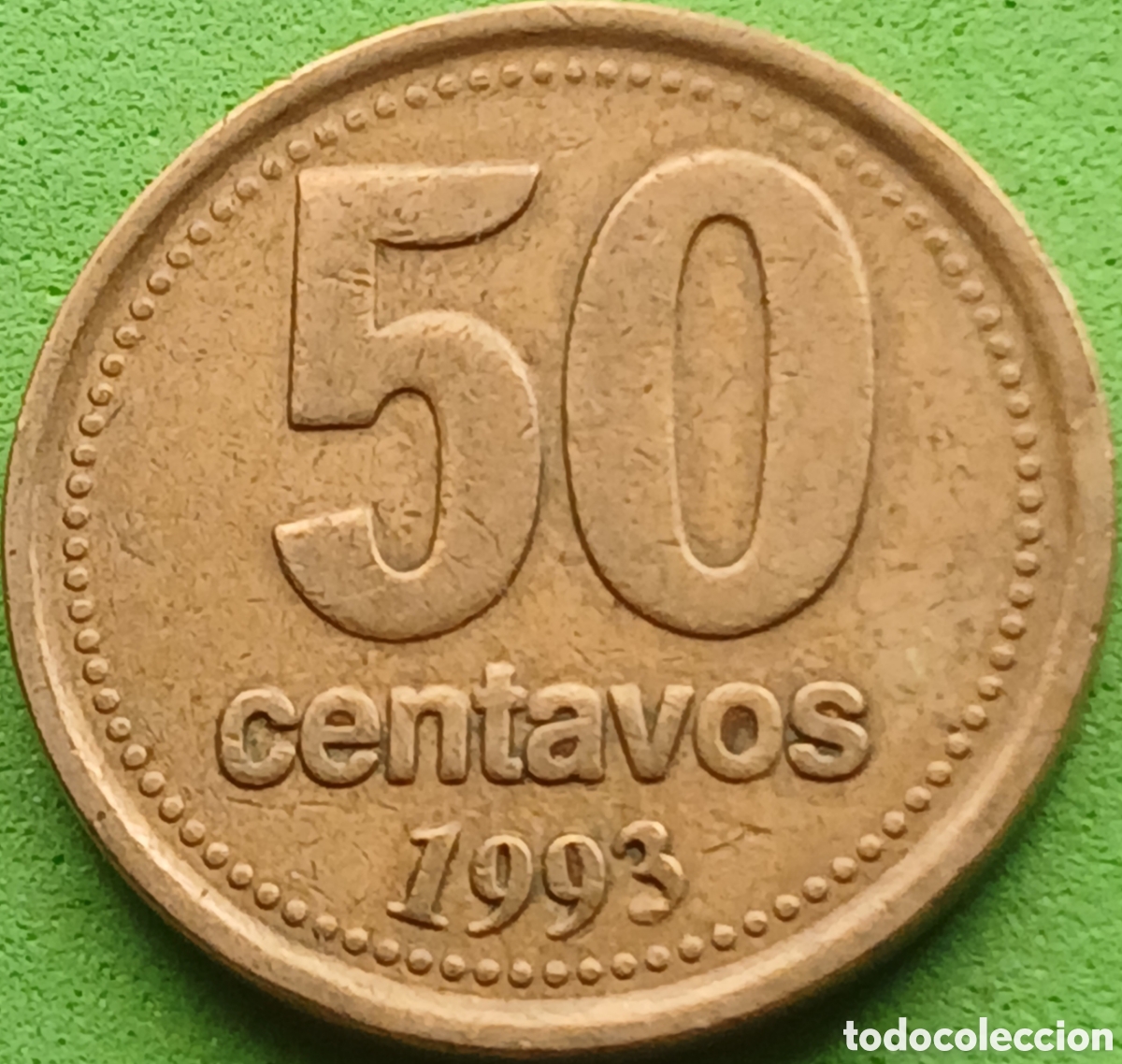 Monedas antiguas de Am&eacute;rica: Argentina 50 centavos 1993 km#111