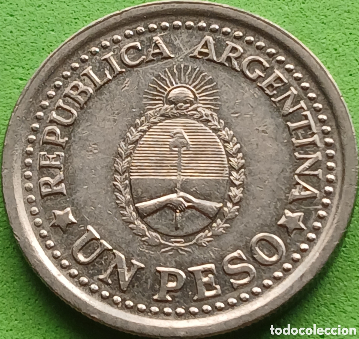 Monedas antiguas de Am&eacute;rica: Argentina 1 peso 1960 km#58 Revoluci&oacute;n de Mayo