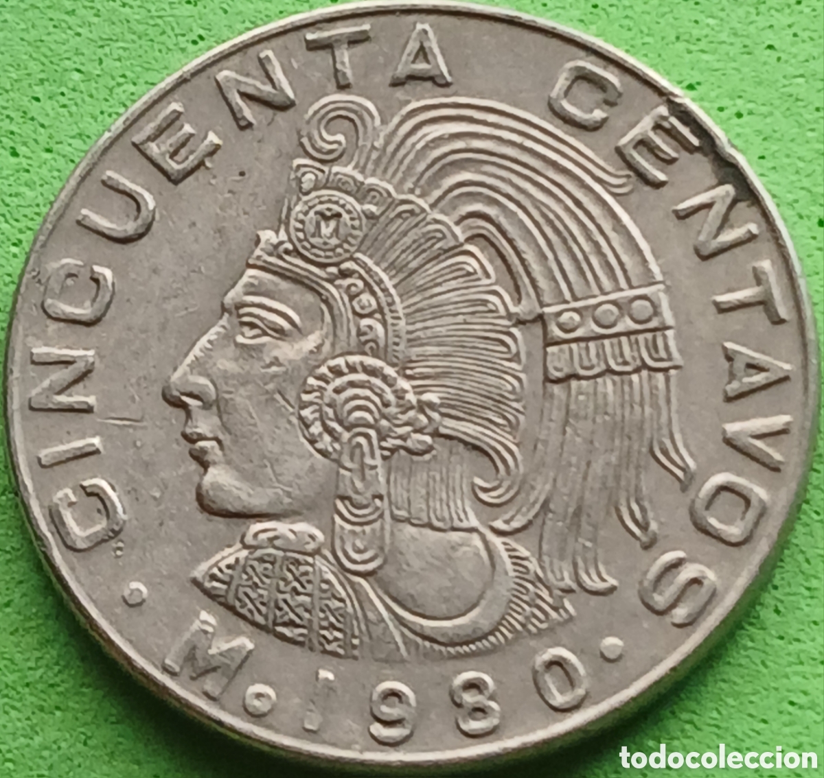 Monedas antiguas de Am&eacute;rica: M&eacute;xico 50 centavos 1980 km#452