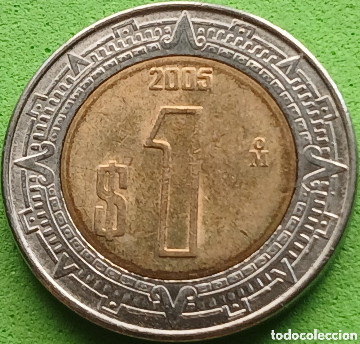 Monedas antiguas de Am&eacute;rica: M&eacute;xico 1 peso 2005 km#603