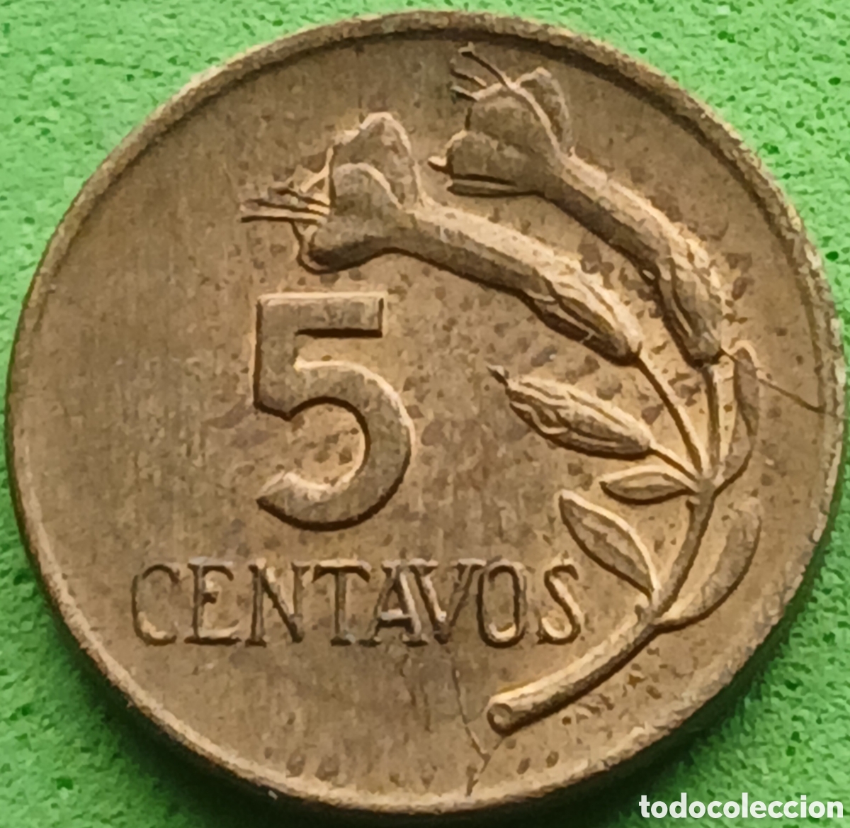 Monedas antiguas de Am&eacute;rica: Per&uacute; 5 centavos 1970 km#244