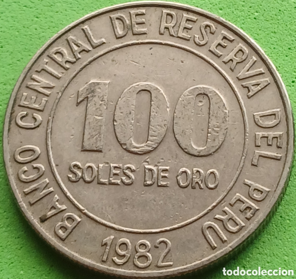 Monedas antiguas de Am&eacute;rica: Per&uacute; 100 soles de oro 1982 km#283