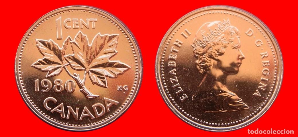 Monedas antiguas de Am&eacute;rica: 1 CENTAVO 1980 SIN CIRCULAR CANADA-9176SC
