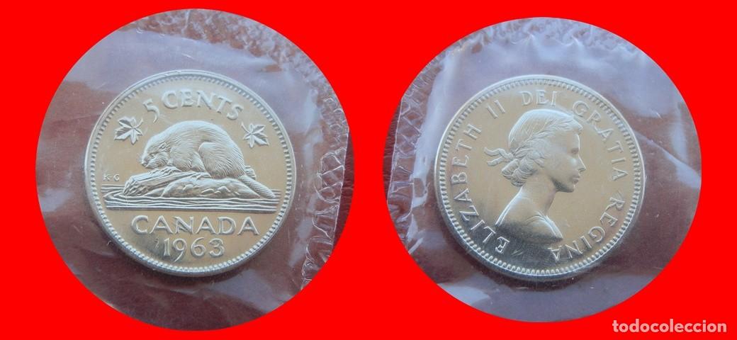 Monedas antiguas de Am&eacute;rica: 5 CENTAVOS 1963 SIN CIRCULAR CANADA-9179SC