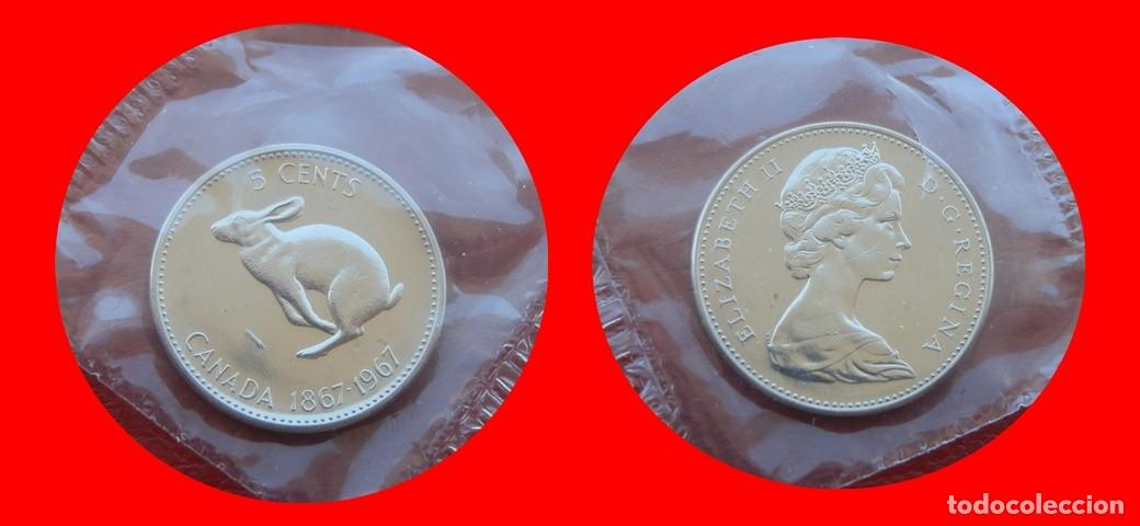 Monedas antiguas de Am&eacute;rica: 5 CENTAVOS 1967 SIN CIRCULAR CANADA-9182SC