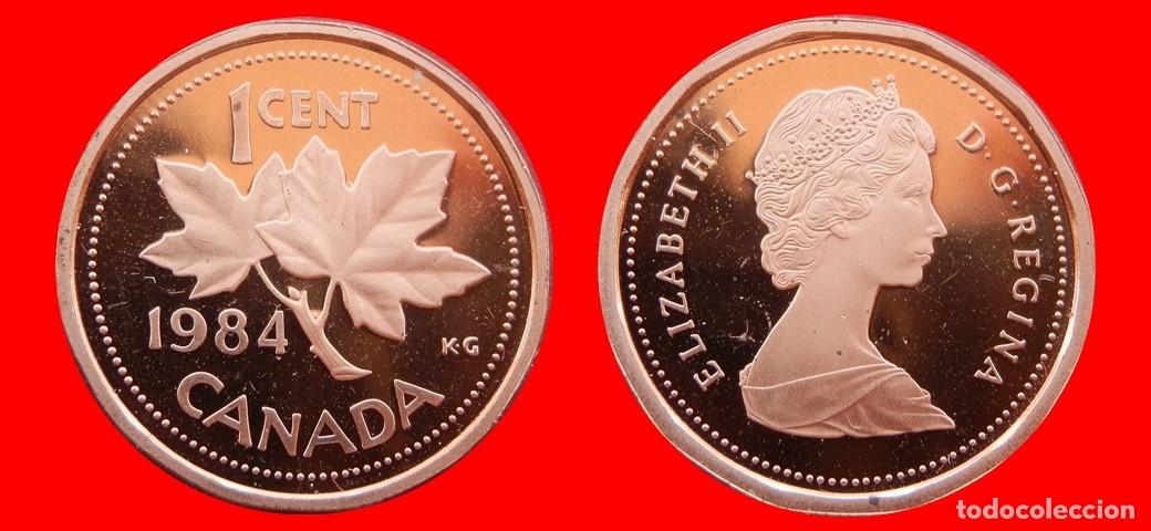 Monedas antiguas de Am&eacute;rica: 1 CENTAVO 1984 PROOF CANADA-9190SC