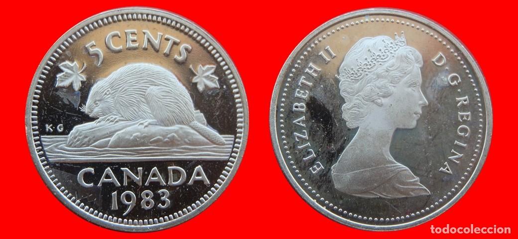 Monedas antiguas de Am&eacute;rica: 5 CENTAVOS 1983 PROOF CANADA-9193SC