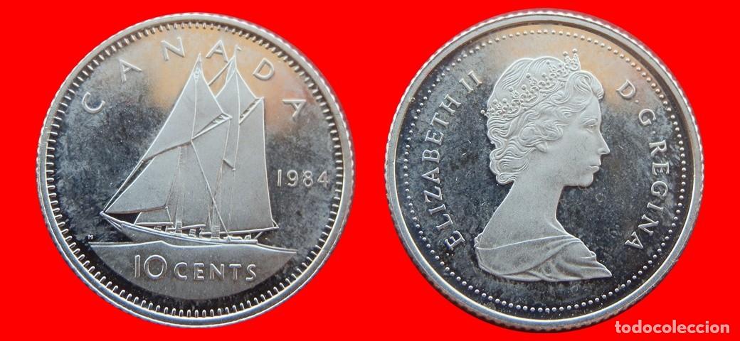 Monedas antiguas de Am&eacute;rica: 10 CENTAVOS 1984 PROOF CANADA-9194SC